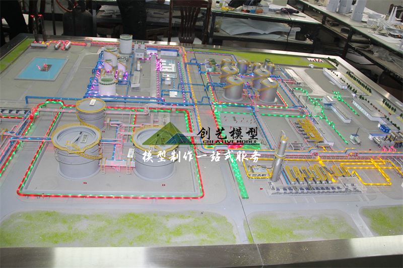 新疆塔河油田一號聯合站-塔河油田全景沙盤