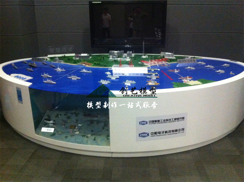 智慧海洋系統沙盤模型